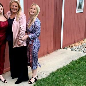 Rachel Antonoff fun leopard dual color wrap dress XS